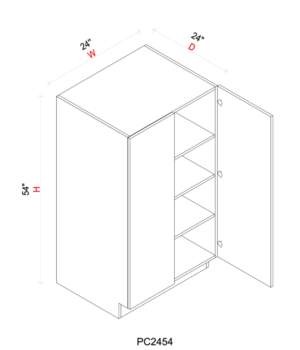 JW-PC2454- Frameless Pantry Door