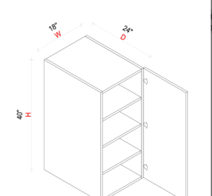 JW-W184024-Frameless Wall Door